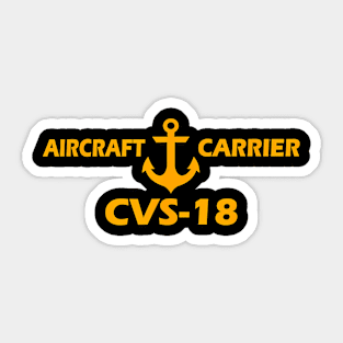 Aircraft Carrier Uss Wasp Cvs-18 Veterans Day Father Grandpa Sticker